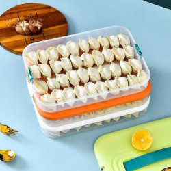 Dumpling Storage Box with Sturdy Handle Single/Dual/Triple/Four Layer Food Container for Home Picnics Dumpling Storage Box with Sturdy Handle Single/Dual/Triple/Four Layer Food Container for Home Picnics