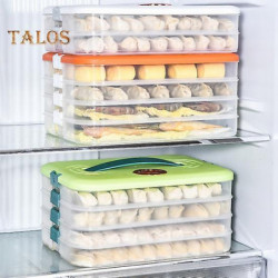 Dumpling Storage Box with Sturdy Handle Single/Dual/Triple/Four Layer Food Container for Home Picnics Dumpling Storage Box with Sturdy Handle Single/Dual/Triple/Four Layer Food Container for Home Picnics