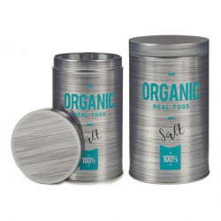 Tin Salt 10,4 x 18,2 x 10,4 cm Grey Tin Tin Salt 10,4 x 18,2 x 10,4 cm Grey Tin