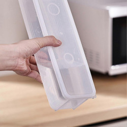 Spaghetti Container Pasta Noodle Organizer Box PP Clear Rectangle Leakage Proof Food Container for Fridge Kitchen Spaghetti Container Pasta Noodle Organizer Box PP Clear Rectangle Leakage Proof Food Container for Fridge Kitchen