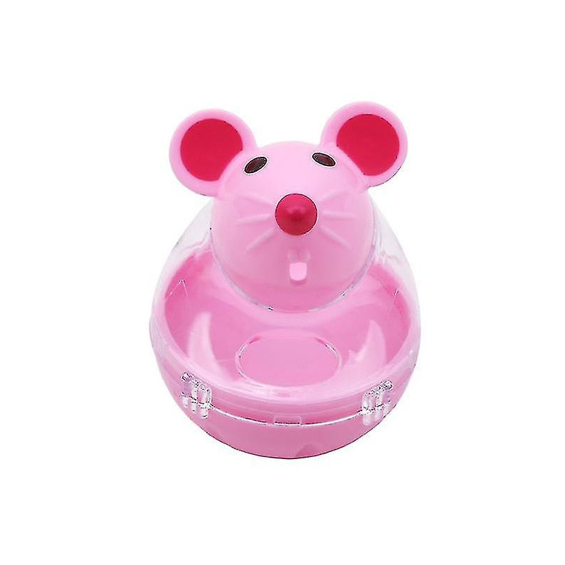Food Dispenser Cat Tumbler Toy Funny Plastic Container Mouse Shape Gift Pet Supplies Drop