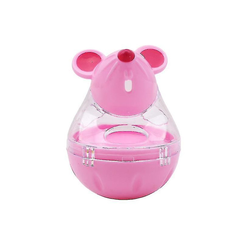 Food Dispenser Cat Tumbler Toy Funny Plastic Container Mouse Shape Gift Pet Supplies Drop