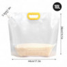 Storage Bag For Food Storing Transparent Portable Thickened 100% Non-toxic And Bpa-free Moisture-proof Sealed Packaging
