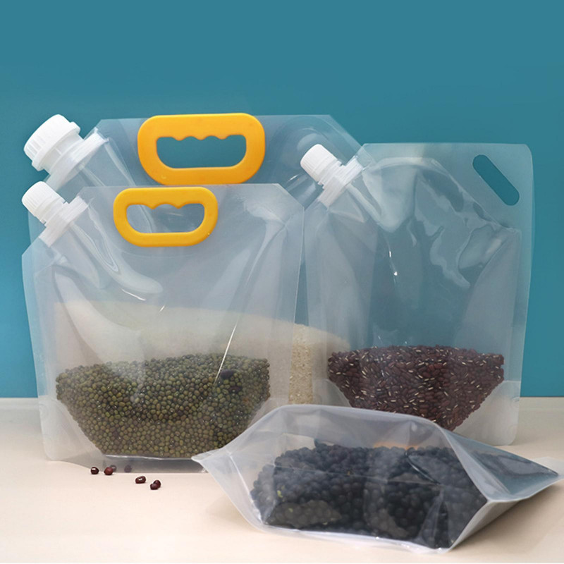 Storage Bag For Food Storing Transparent Portable Thickened 100% Non-toxic And Bpa-free Moisture-proof Sealed Packaging