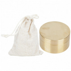 Outdoor Waterproof Round Shape Brass Box Metal Jewelry Sealed Container Dustproof Moisture Proof Coin Storage Box Outdoor Waterproof Round Shape Brass Box Metal Jewelry Sealed Container Dustproof Moisture Proof Coin Storage Box
