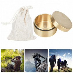 Outdoor Waterproof Round Shape Brass Box Metal Jewelry Sealed Container Dustproof Moisture Proof Coin Storage Box Outdoor Waterproof Round Shape Brass Box Metal Jewelry Sealed Container Dustproof Moisture Proof Coin Storage Box