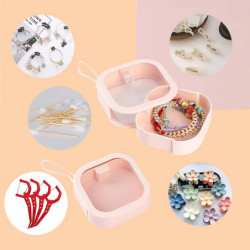 Mini Clear Plastic Organizer Portable Square Storage Box With Transparent Lids Drawer Container - ya01 Mini Clear Plastic Organizer Portable Square Storage Box With Transparent Lids Drawer Container - ya01