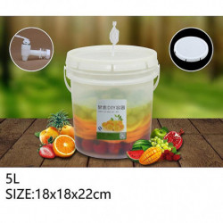 5L Plastic Bucket for Wine Fermentation Leakproof Container Beer Fermenter with Airlock Faucet and Lid,Beer Brewing Tool 5L Plastic Bucket for Wine Fermentation Leakproof Container Beer Fermenter with Airlock Faucet and Lid,Beer Brewing Tool