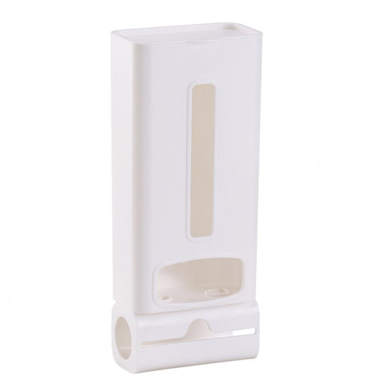 Garbage Bag Storage Plastic Bag Storage Box Wall-Mounted Kitchen Convenient Bag Extraction White