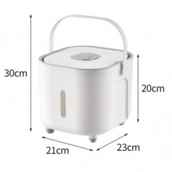 Rice Storage Bin Storage Bucket Grain Bucket With Handle For Grain Nuts Rice Rice Storage Bin Storage Bucket Grain Bucket With Handle For Grain Nuts Rice
