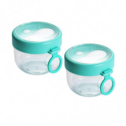 2pcs 20oz Overnight Oats Container With Lid And Spoon - Portable Oatmeal Breakfast Cup For On-the-g 2pcs 20oz Overnight Oats Container With Lid And Spoon - Portable Oatmeal Breakfast Cup For On-the-g