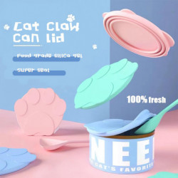 Portable Silicone Dog Cat Canned Lid Food Sealer Spoon Pet Food Cover Storage Fresh-keeping Bowl Lids Portable Silicone Dog Cat Canned Lid Food Sealer Spoon Pet Food Cover Storage Fresh-keeping Bowl Lids