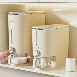 Sealed Rice Bucket Kitchen Rice Storage Box Moisture Proof Insect-Proof Flap Rice Bucket with Cup 1 Sealed Rice Bucket Kitchen Rice Storage Box Moisture Proof Insect-Proof Flap Rice Bucket with Cup 1