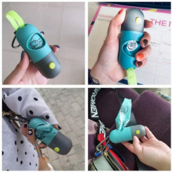 Dog Waste Bag Dispenser with LED Flash Light Poop Bag Holder for Dog Lead Leash Never Step on Poop