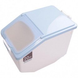10kg/22lb Rice Container Airtight Food Container With Sealed Grain Organizer With Wheels For Kitche 10kg/22lb Rice Container Airtight Food Container With Sealed Grain Organizer With Wheels For Kitche