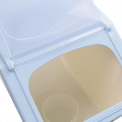 10kg/22lb Rice Container Airtight Food Container With Sealed Grain Organizer With Wheels For Kitche 10kg/22lb Rice Container Airtight Food Container With Sealed Grain Organizer With Wheels For Kitche