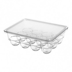 Transparent 12 Grids Refrigerator Egg Holder Box with Lid Kitchen Freshness Separated Storage Food Transparent 12 Grids Refrigerator Egg Holder Box with Lid Kitchen Freshness Separated Storage Food