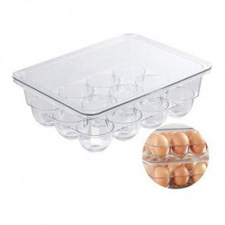 Transparent 12 Grids Refrigerator Egg Holder Box with Lid Kitchen Freshness Separated Storage Food Transparent 12 Grids Refrigerator Egg Holder Box with Lid Kitchen Freshness Separated Storage Food