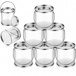Paint Bucket Clear Bucket With Metal Lids And Handle Decorative Clear Plastic Bucket Storage Clear Paint Bucket Clear Bucket With Metal Lids And Handle Decorative Clear Plastic Bucket Storage Clear
