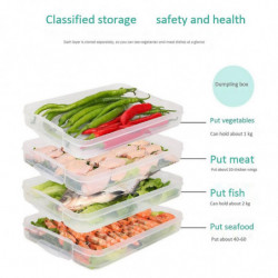 Four Layer Dumpling Boxes Storage Tray Food Container Box To Keep Freeze Dumpling Storage Plastic B Four Layer Dumpling Boxes Storage Tray Food Container Box To Keep Freeze Dumpling Storage Plastic B