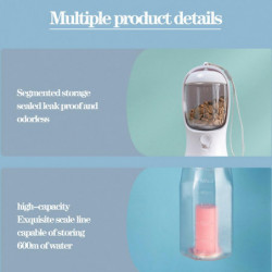 3 in 1 Portable Dog Water Bottle Multi-functional Pet Water Dispenser with Food Container and Waste Bag 3 in 1 Portable Dog Water Bottle Multi-functional Pet Water Dispenser with Food Container and Waste Bag