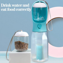 3 in 1 Portable Dog Water Bottle Multi-functional Pet Water Dispenser with Food Container and Waste Bag 3 in 1 Portable Dog Water Bottle Multi-functional Pet Water Dispenser with Food Container and Waste Bag