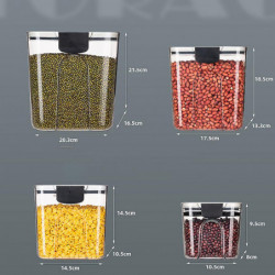 Flip-Top Multifunctional Storage Box Fresh-Keeping Storage Sealed Jar for Grains Oatmeal Flip-Top Multifunctional Storage Box Fresh-Keeping Storage Sealed Jar for Grains Oatmeal