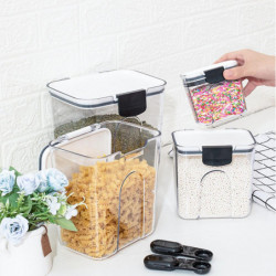 Flip-Top Multifunctional Storage Box Fresh-Keeping Storage Sealed Jar for Grains Oatmeal Flip-Top Multifunctional Storage Box Fresh-Keeping Storage Sealed Jar for Grains Oatmeal