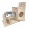 Boîte d’alimentation d’écureuil Récipient alimentaire Écureuil en bois Outils de stockage de nourriture pour [...]