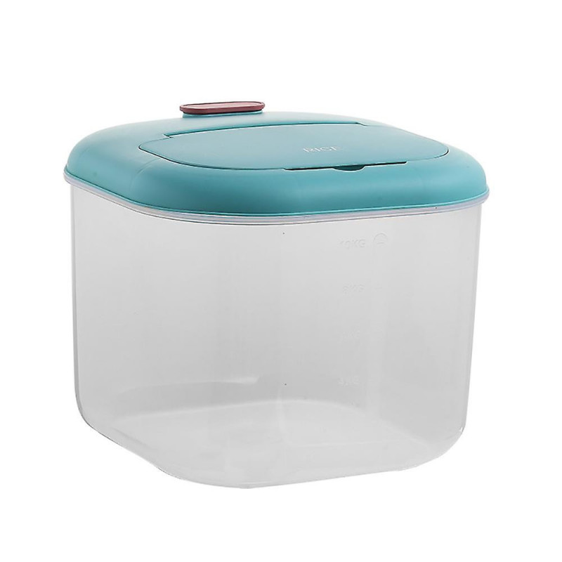 10L Kitchen Container Bucket Insect-Proof Moisture-Proof Rice Cylinder Grain Sealed Jar Pet Dog Foo