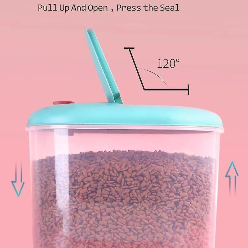 10L Kitchen Container Bucket Insect-Proof Moisture-Proof Rice Cylinder Grain Sealed Jar Pet Dog Foo
