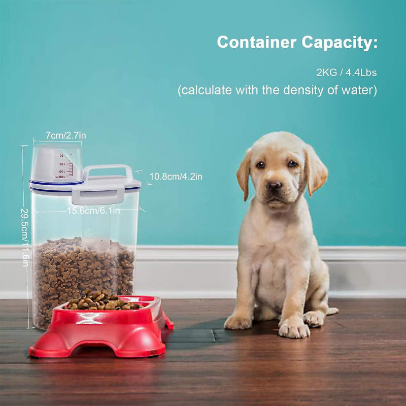 Pet Food Storage Container For Little Pets - Airtight Portable Small Storage Container For Dry Food, Bpa Free [...]