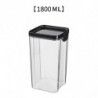 Miscellaneous Grains Barley Noodle Storage Jar Nut Candy Dry Storage Jar Square Transparent Buckle Dry Storage Jar O