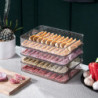 Stackable Dumplings Organizers Refrigerator Food Storage Box With Lids Bpa-free