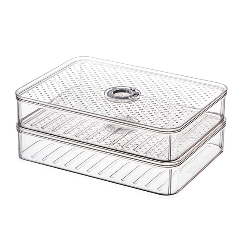 Stackable Dumplings Organizers Refrigerator Food Storage Box With Lids Bpa-free