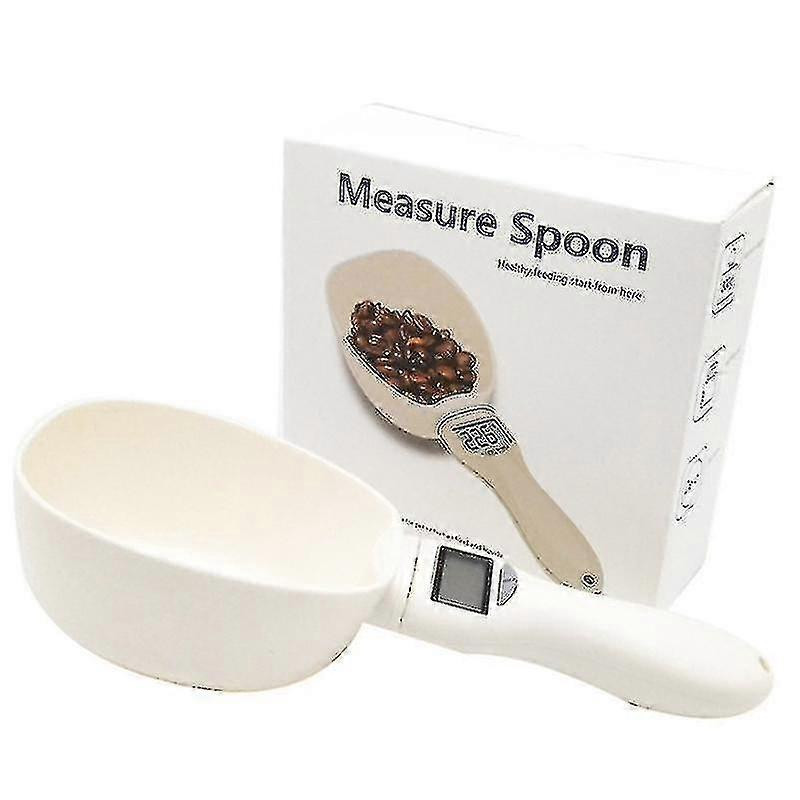 Electronic Measuring Scoop Digital Pet Food Feeding Bowl Spoon_Oct