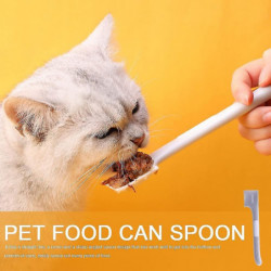 2 Pcs Pet Food Can Spoon Pet Can Spoon Cat Mixing Spoon