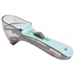 Measuring Cup Adjustable Spoon Kitchen Plastic Baking Dry Fluid Seasoning Scoop with Scale, S