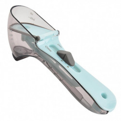 Measuring Cup Adjustable Spoon Kitchen Plastic Baking Dry Fluid Seasoning Scoop with Scale, S