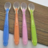 Soft Silicone Spoon Candy Color Temperature Sensing Spoon Children Food Feeding Tools