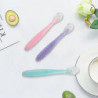 Soft Silicone Spoon Candy Color Temperature Sensing Spoon Children Food Feeding Tools