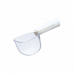 Miman Feeding Measuring Spoon Food Grade Clear Scale Abs Comfortable Grip Food Measuring Scoop Kitchen Gadget