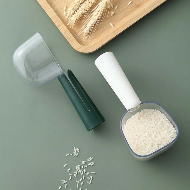 Miman Feeding Measuring Spoon Food Grade Clear Scale Abs Comfortable Grip Food Measuring Scoop Kitchen Gadget