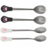 4pcs Dog Cat Spoon Pet Can Spoon Stainless Steel Pet Food Spoon Cat Claw Spoon
