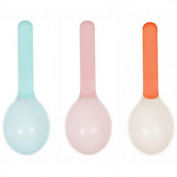 3pcs Cat Food Scoop Anti-dérapant Poignée Pet Food Scoop Plastic Cat Food Spoon Pet Supplies