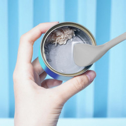 Pet Feeding Spoon Food Shovel Dog Cat Scoop For Puppy Kitten Supplies Gray