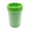 Portable Pet Washer Paw Cleaner Silicone Cup Dog Puppy Cat Foot Wash Green S