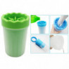 Portable Pet Washer Paw Cleaner Silicone Cup Dog Puppy Cat Foot Wash Green S