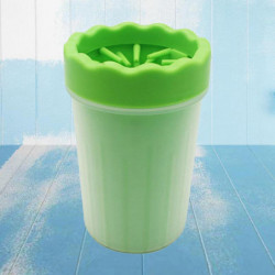 Portable Pet Washer Paw Cleaner Silicone Cup Dog Puppy Cat Foot Wash Green S