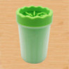Portable Pet Washer Paw Cleaner Silicone Cup Dog Puppy Cat Foot Wash Green S
